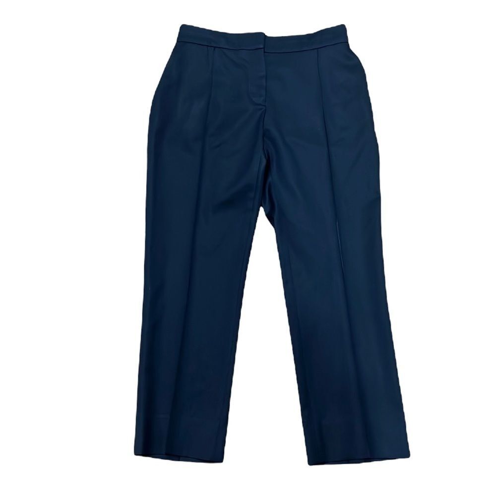 Stella McCartney Navy Blue Cropped Wool Dress Pants Size 38 (US 4)